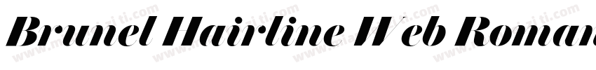 Brunel Hairline Web Roman字体转换